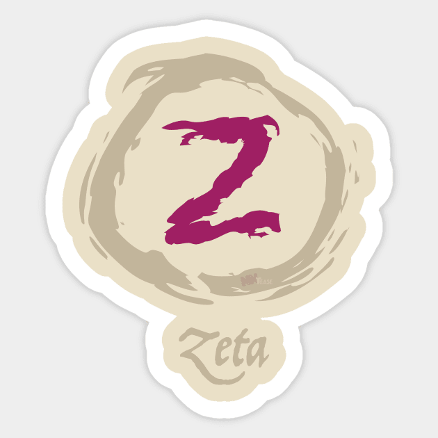 greek Zeta Sticker by NN Tease